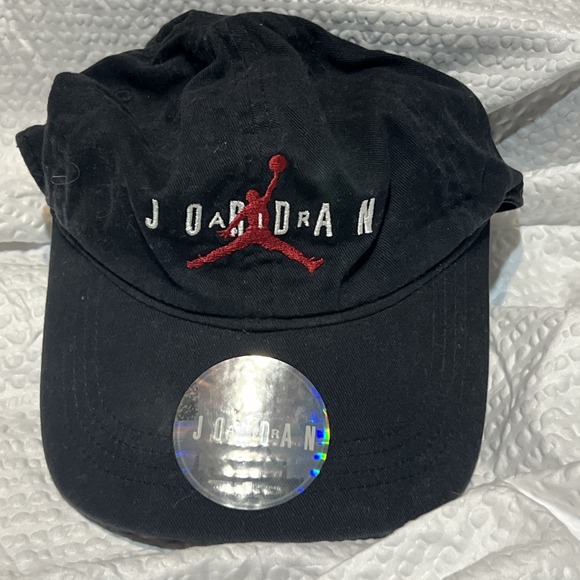 Nike Jordan Youth Air Jordan Boys Black Hat‎ Adjustable Cap Age 8-20 - Picture 2 of 6
